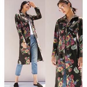 Anthropologie Gardenia Longline Corduroy Jacket size 10